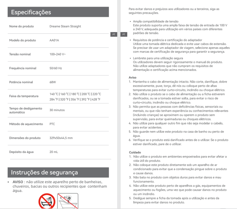 Avisos e informações de segurança
