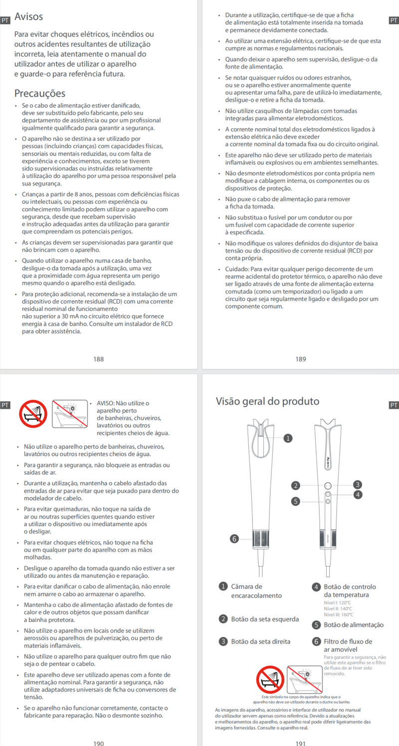 Avisos e informações de segurança