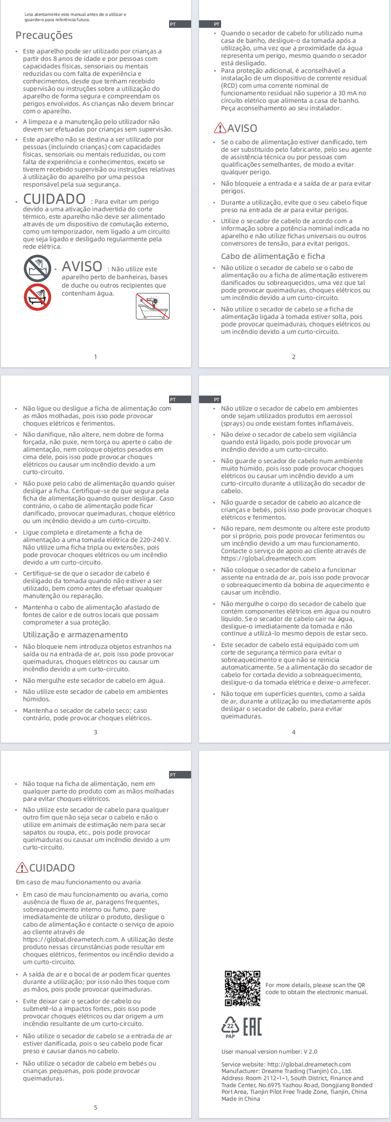 Avisos e informações de segurança
