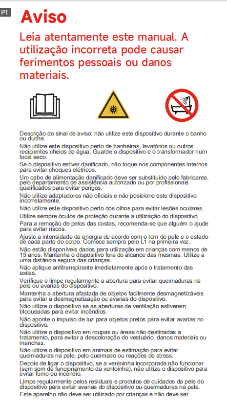 Avisos e informações de segurança