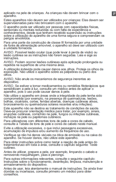 Avisos e informações de segurança