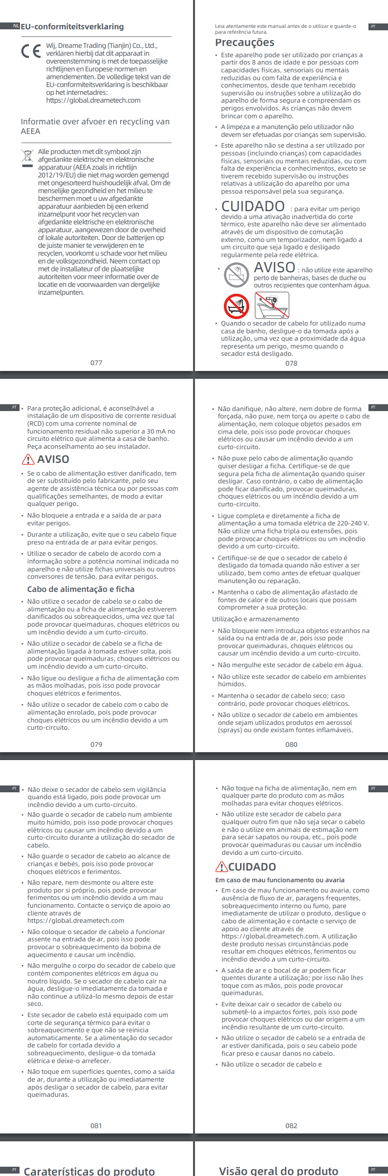 Avisos e informações de segurança