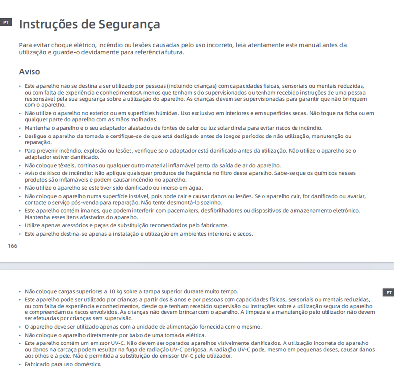Avisos e informações de segurança
