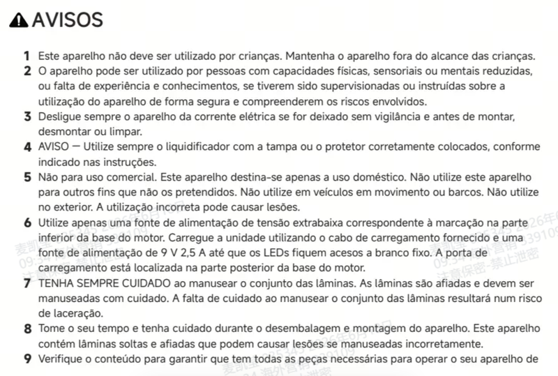 Avisos e informações de segurança
