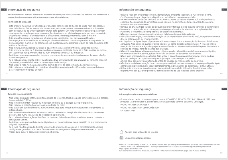 Avisos e informações de segurança