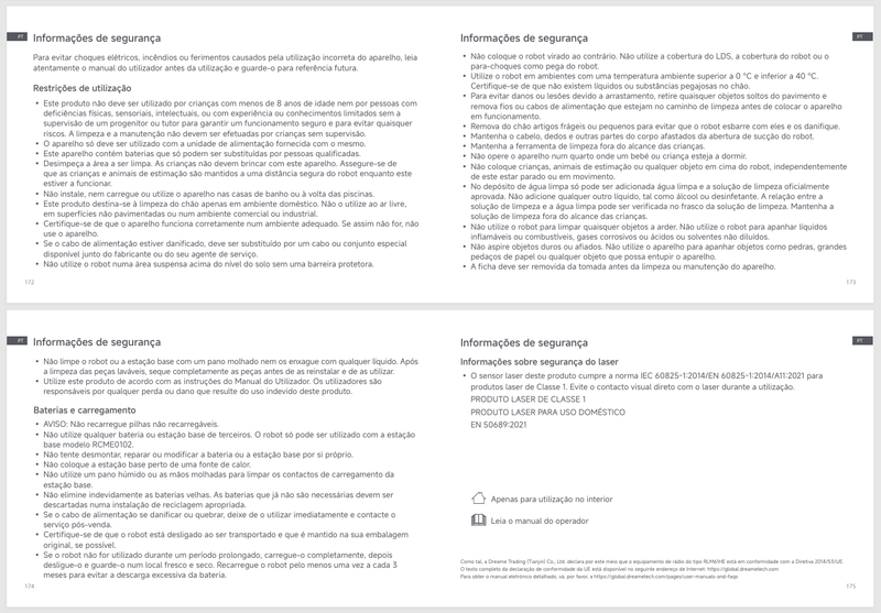 Avisos e informações de segurança