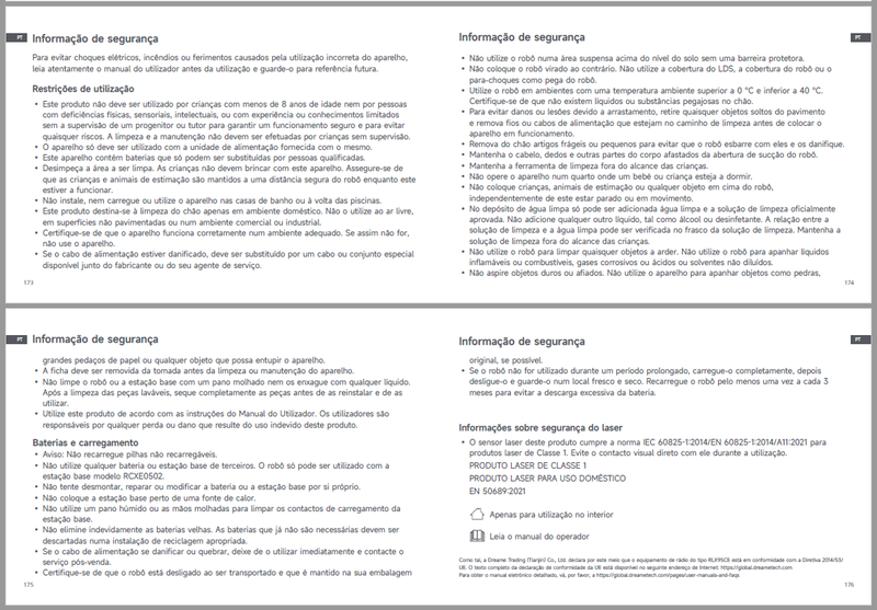 Avisos e informações de segurança