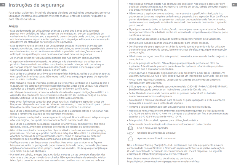 Avisos e informações de segurança