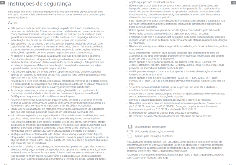 Avisos e informações de segurança