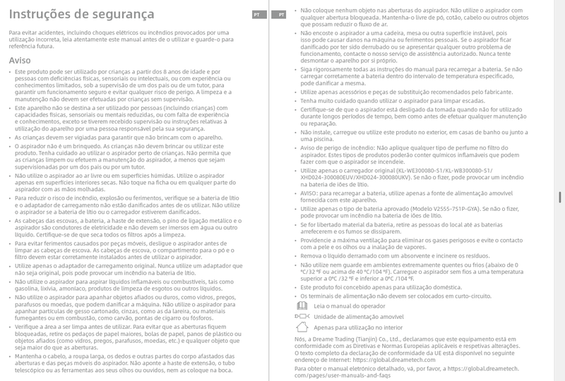 Avisos e informações de segurança