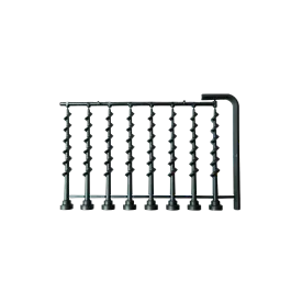 Parafusos x8, chave hexagonal x1