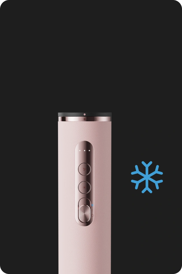 O ar frio instantâneo mantém o seu estilo