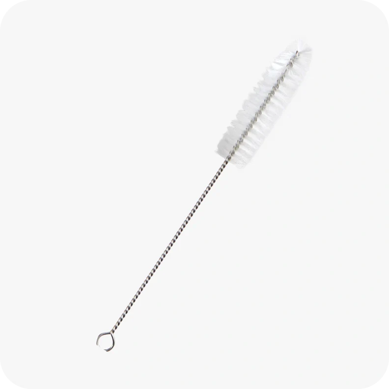Escova para tubo de leite