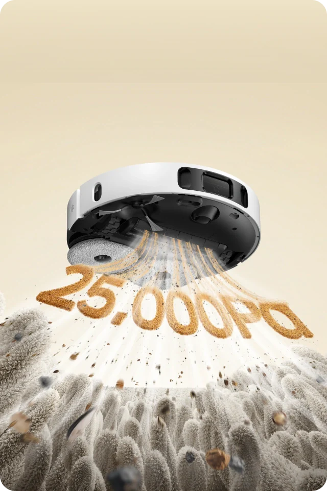 Sucção Vormax de 25 000 Pa