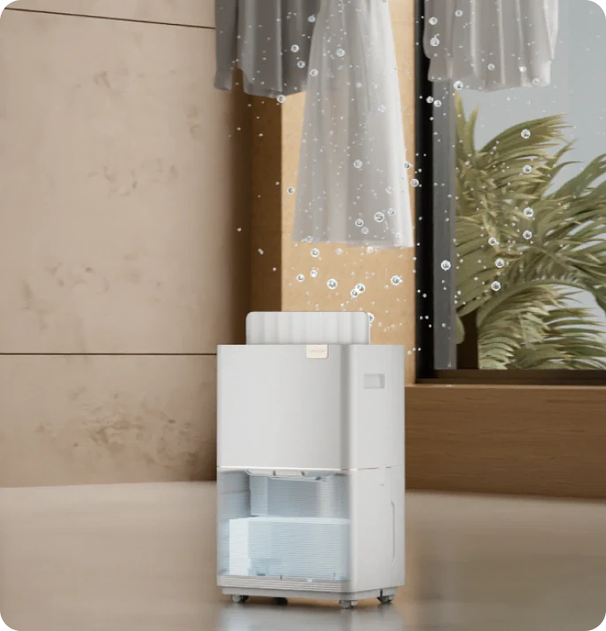 Fluxo de ar poderoso para uma secagem rápida da roupa