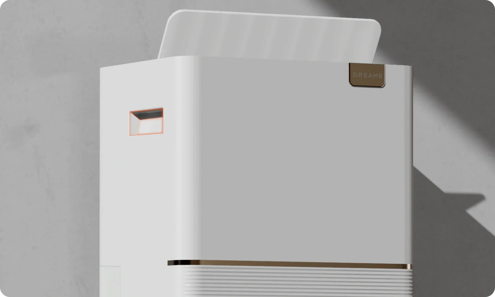 Design limpo com pega oculta, prático de utilizar