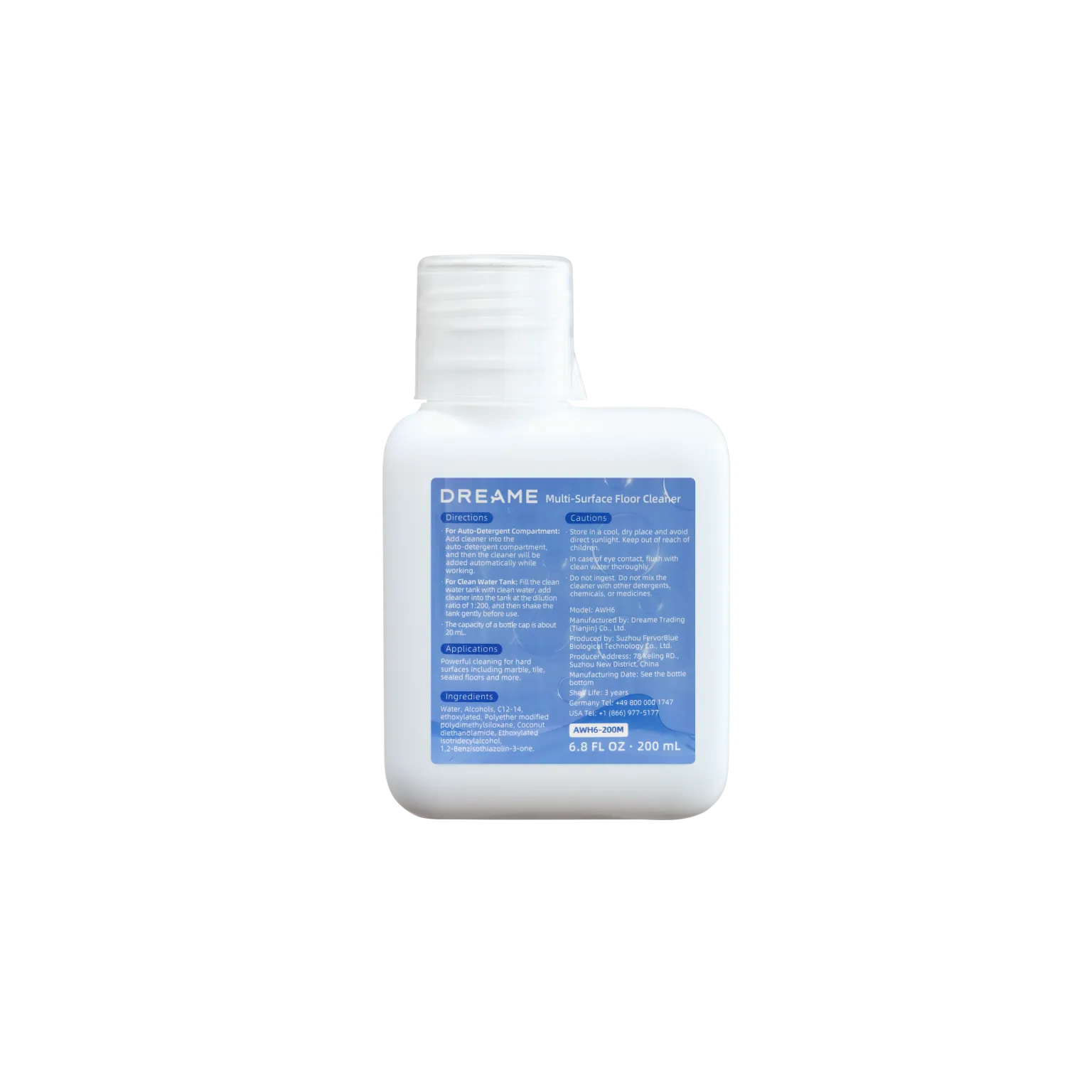 Solução de limpeza de 200 ml x1