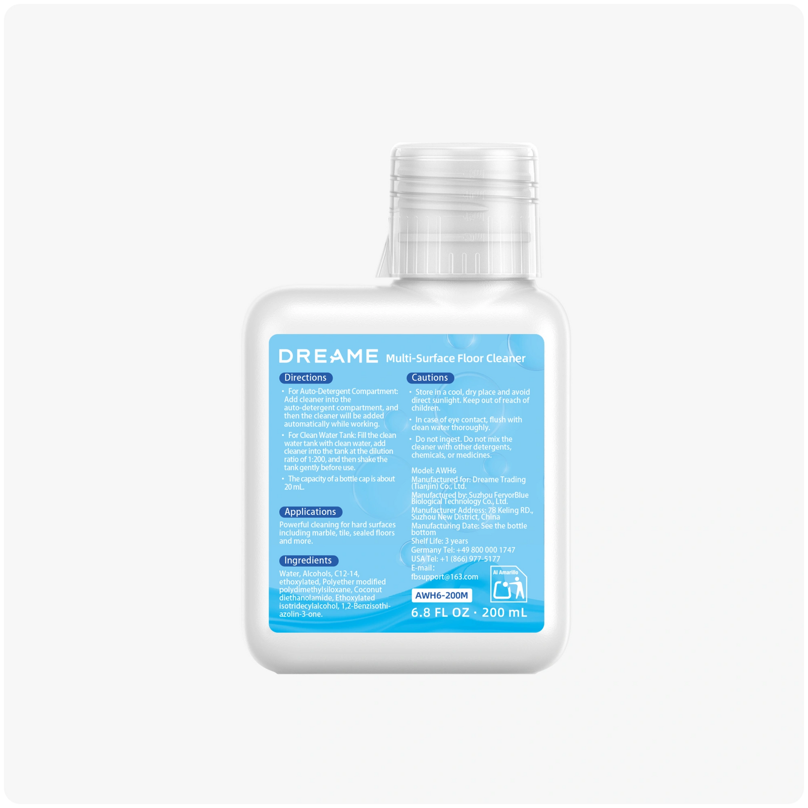 Solução de limpeza de 200 ml (AWH6)
x1