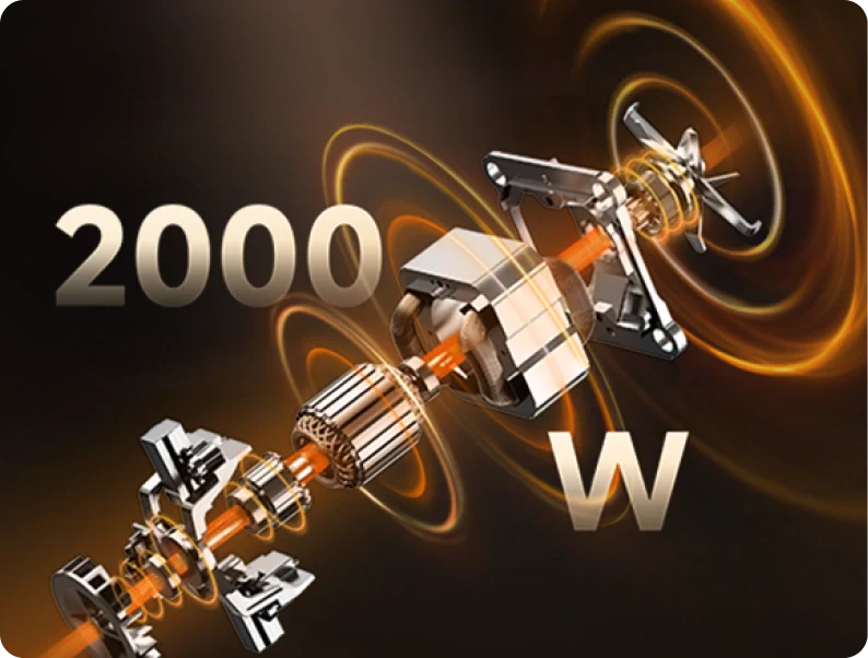 Motor potente de 2000 W