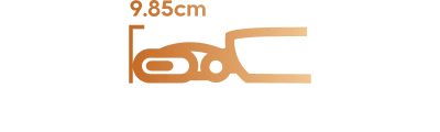 Alcance ultra baixo de 9,85 cm