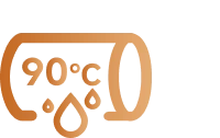Limpeza com 90 ℃* Água quente limpa