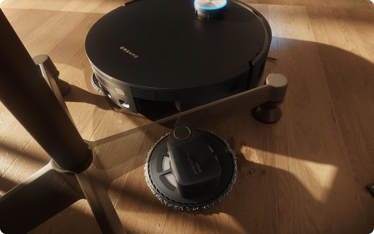 Pernas da mesa com formato único