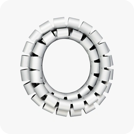 Invólucro de cabos em espiral